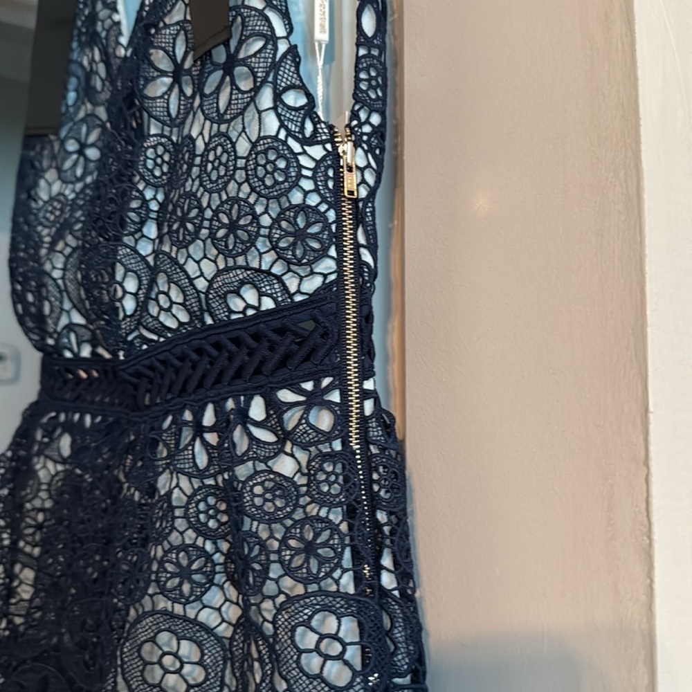 Floral Deep V Mini Dress - Picture 3 of 9